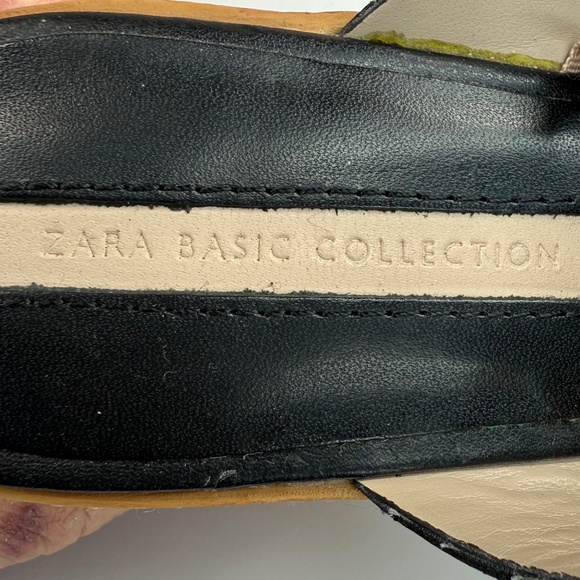 Zara Basic Collection Black Slip On Platform Cork Slide Sandals Women's EU 37 - Picture 15 of 17